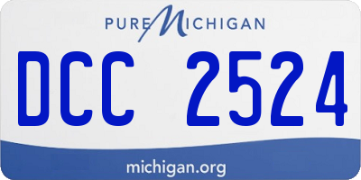 MI license plate DCC2524