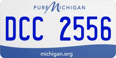 MI license plate DCC2556