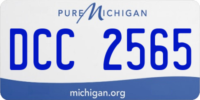 MI license plate DCC2565