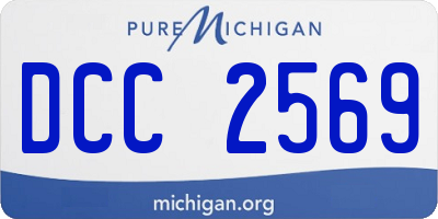MI license plate DCC2569