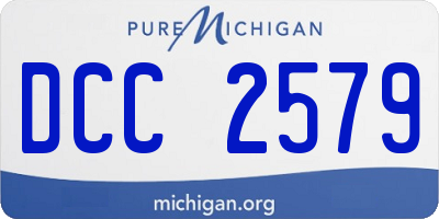MI license plate DCC2579