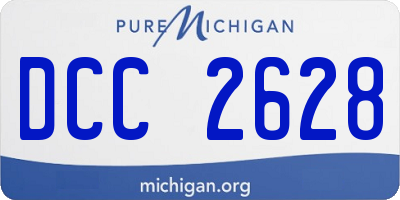 MI license plate DCC2628