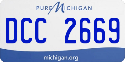 MI license plate DCC2669