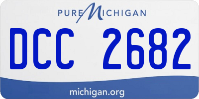 MI license plate DCC2682