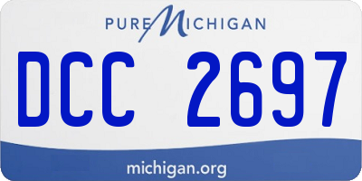 MI license plate DCC2697