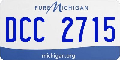 MI license plate DCC2715