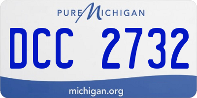 MI license plate DCC2732