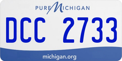 MI license plate DCC2733