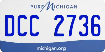 MI license plate DCC2736