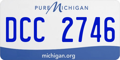 MI license plate DCC2746