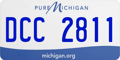 MI license plate DCC2811