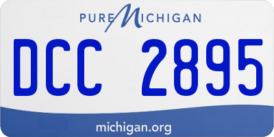 MI license plate DCC2895