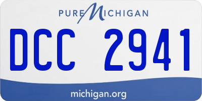 MI license plate DCC2941