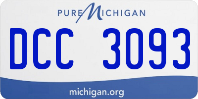MI license plate DCC3093