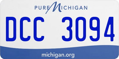 MI license plate DCC3094