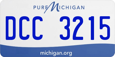 MI license plate DCC3215
