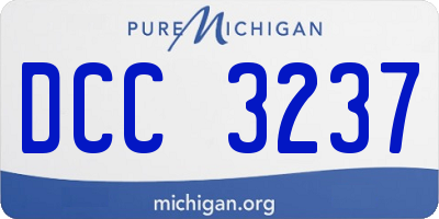 MI license plate DCC3237