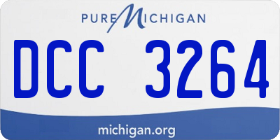 MI license plate DCC3264
