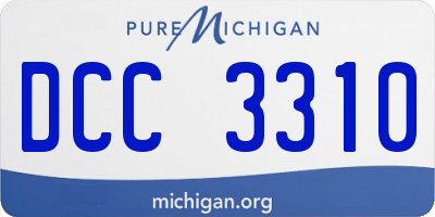 MI license plate DCC3310