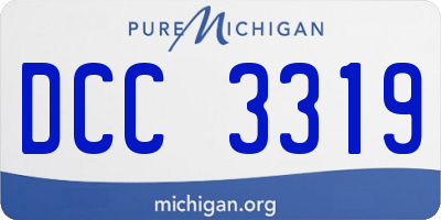 MI license plate DCC3319