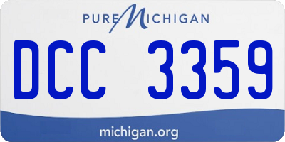 MI license plate DCC3359