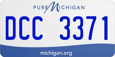 MI license plate DCC3371