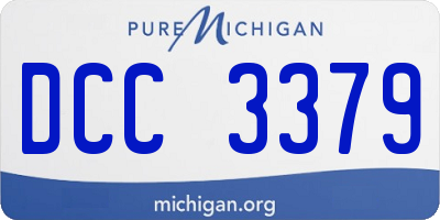 MI license plate DCC3379