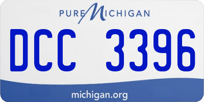 MI license plate DCC3396