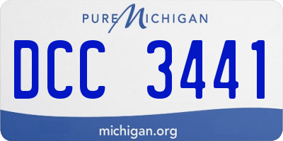 MI license plate DCC3441