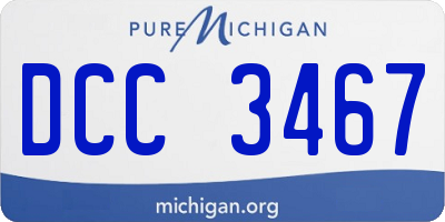 MI license plate DCC3467