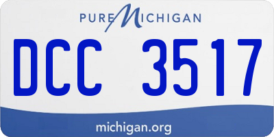 MI license plate DCC3517