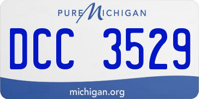 MI license plate DCC3529