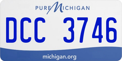 MI license plate DCC3746