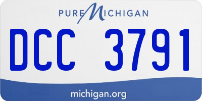 MI license plate DCC3791