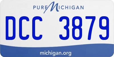 MI license plate DCC3879