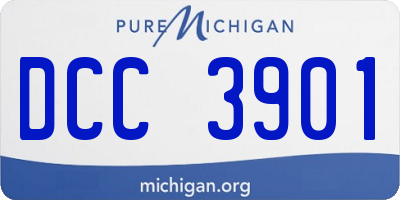 MI license plate DCC3901