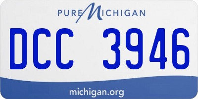 MI license plate DCC3946