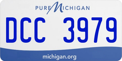 MI license plate DCC3979