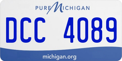 MI license plate DCC4089
