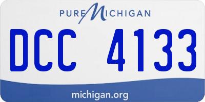 MI license plate DCC4133