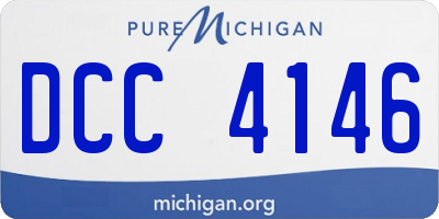 MI license plate DCC4146