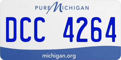 MI license plate DCC4264