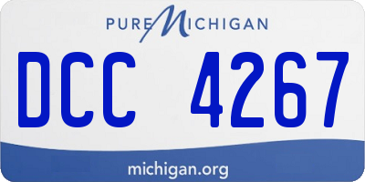 MI license plate DCC4267