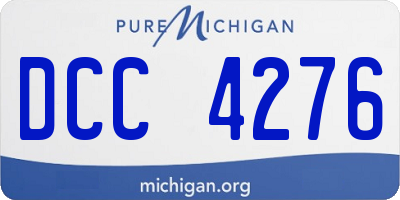 MI license plate DCC4276