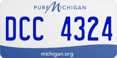 MI license plate DCC4324