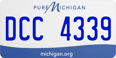 MI license plate DCC4339