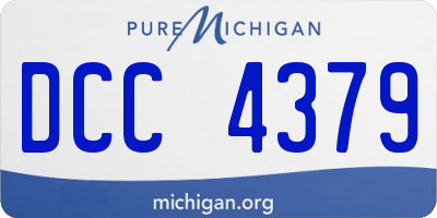 MI license plate DCC4379