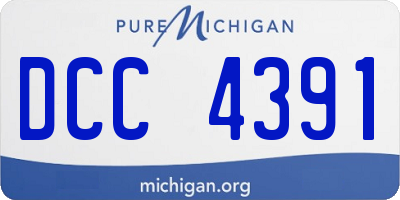 MI license plate DCC4391