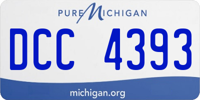MI license plate DCC4393