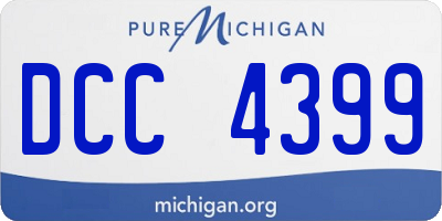 MI license plate DCC4399